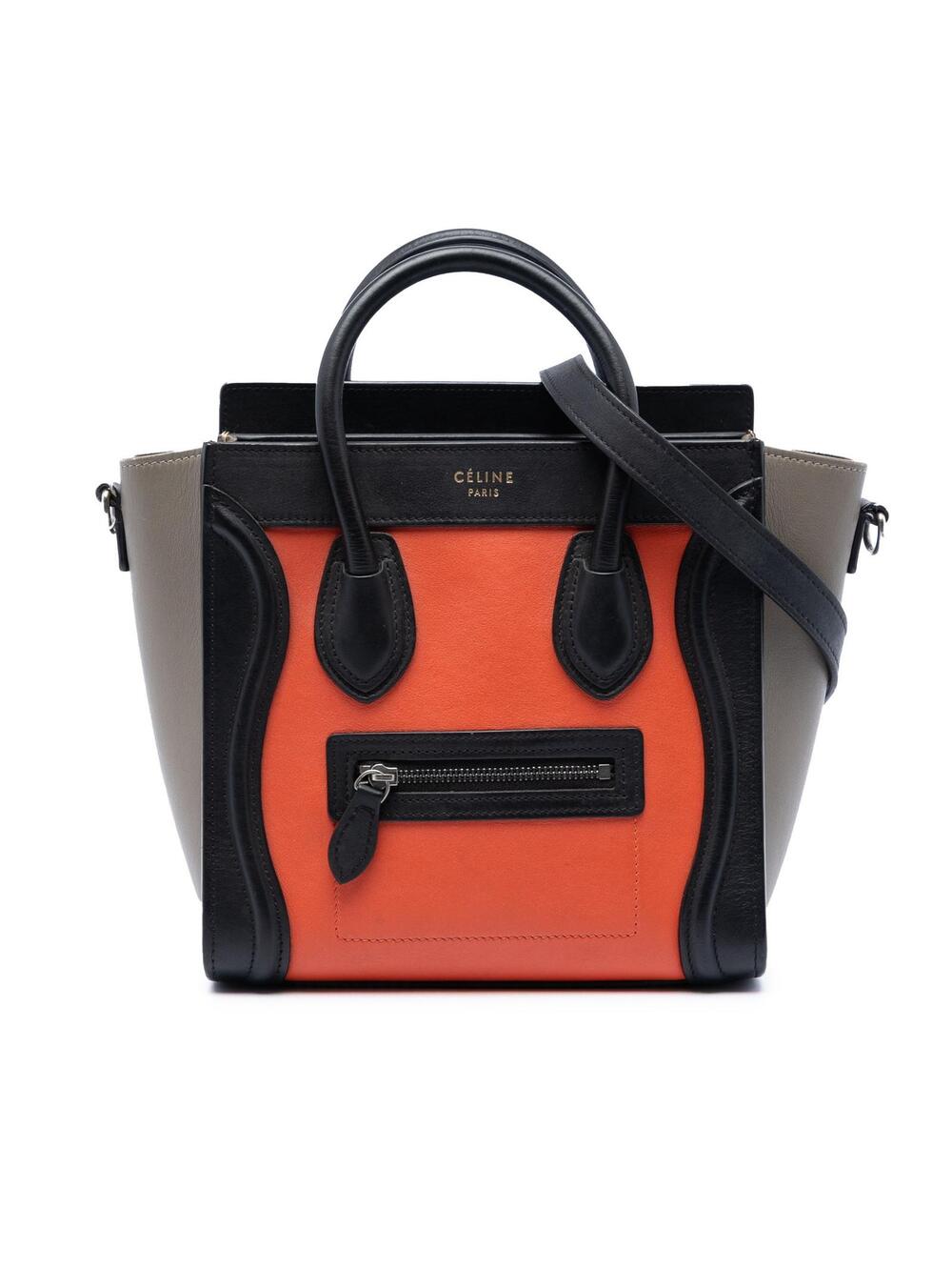 Celine Nano Tricolor Leather Luggage #291140C76B